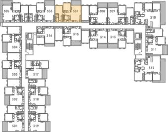 Onewa Level 3 Floor Plan - Elevation Northcote Apartments