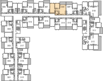 Onewa Level 3 Floor Plan - Elevation Northcote Apartments