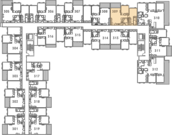 Onewa Level 3 Floor Plan - Elevation Northcote Apartments