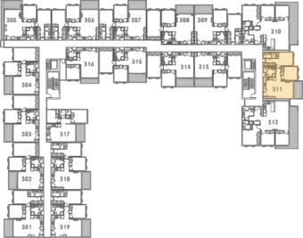 Onewa Level 3 Floor Plan - Elevation Northcote Apartments
