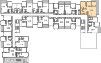 Onewa Level 5 Floor Plan - Elevation Northcote Apartments