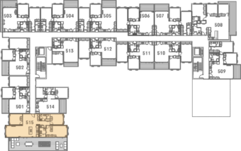 Onewa Level 5 Floor Plan - Elevation Northcote Apartments