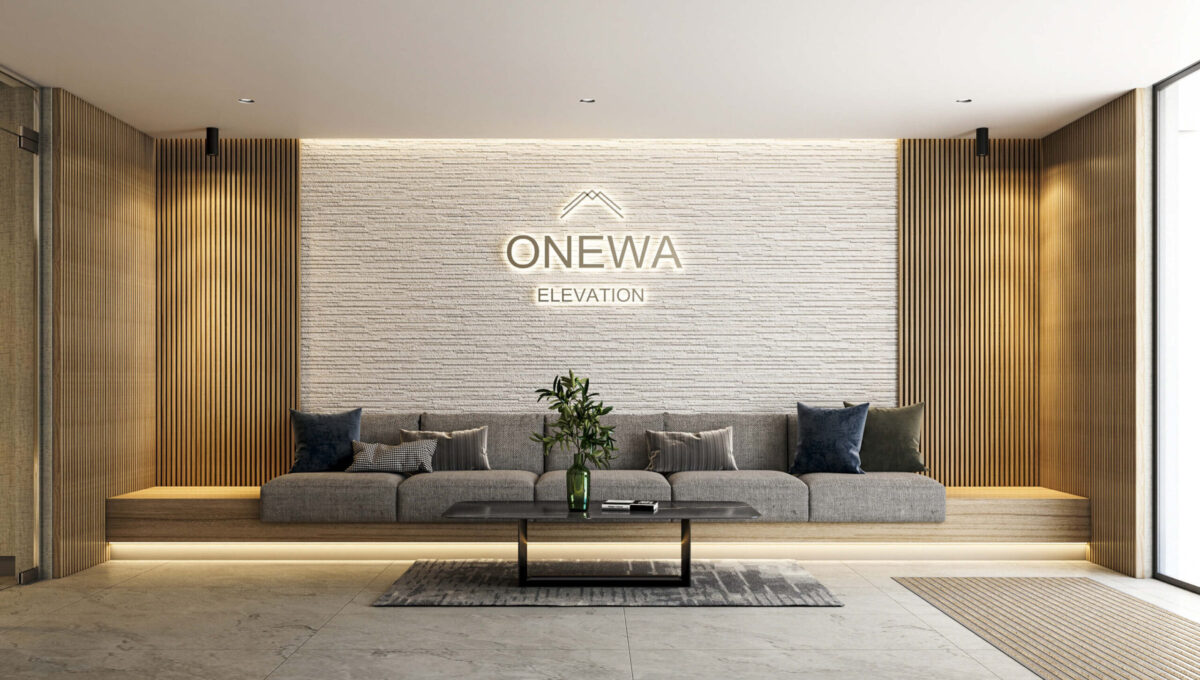 Onewa Lobby View - Elevation Northcote Apartments