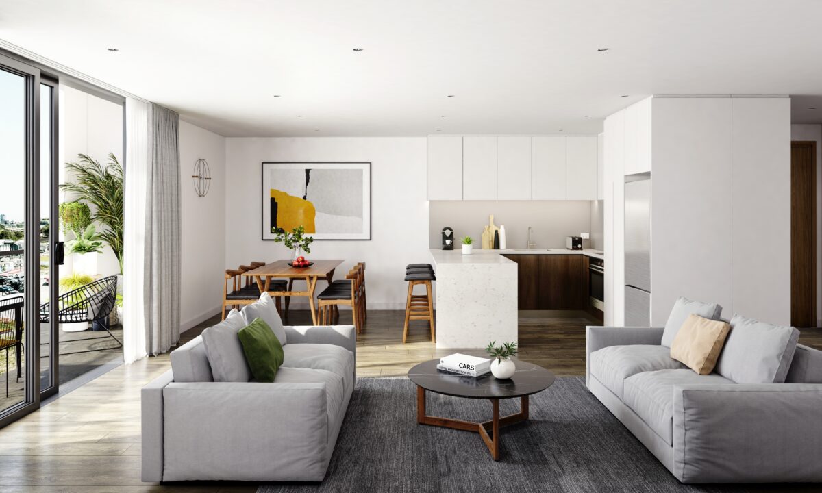 Elevation Northcote market apartment interior view